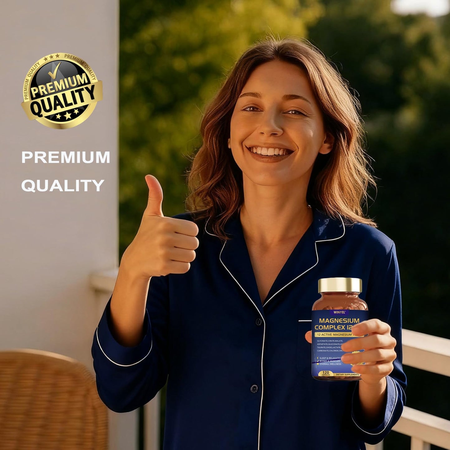 Magnesium Complex 700mg 12 in 1 Magnesium Supplement with Glycinate, Citrate, Malate | Sleep, Calm, Muscle Relaxation, Heart Health Support | Vegan 120 Capsules WINYEL buy supplements Au
