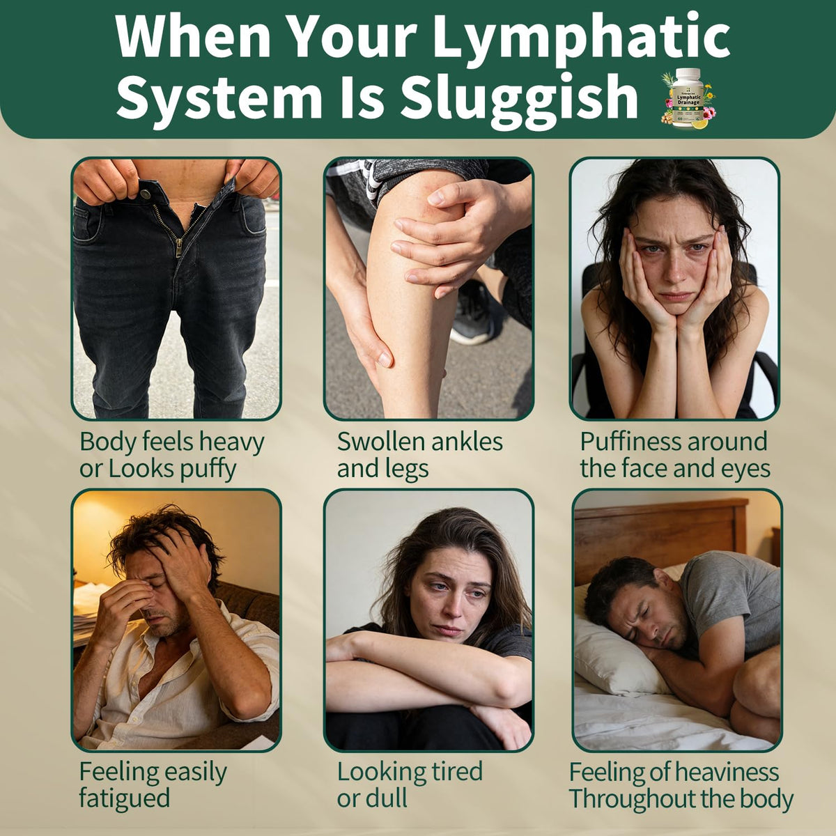 Lymphatic Drainage Supplement – Natural Herbal Formula with Dandelion, Burdock & Echinacea, Supports Fluid Balance, Immune Health & Cellulite Reduction – 60 Capsules HVibeVigor Zest buy supplements Au
