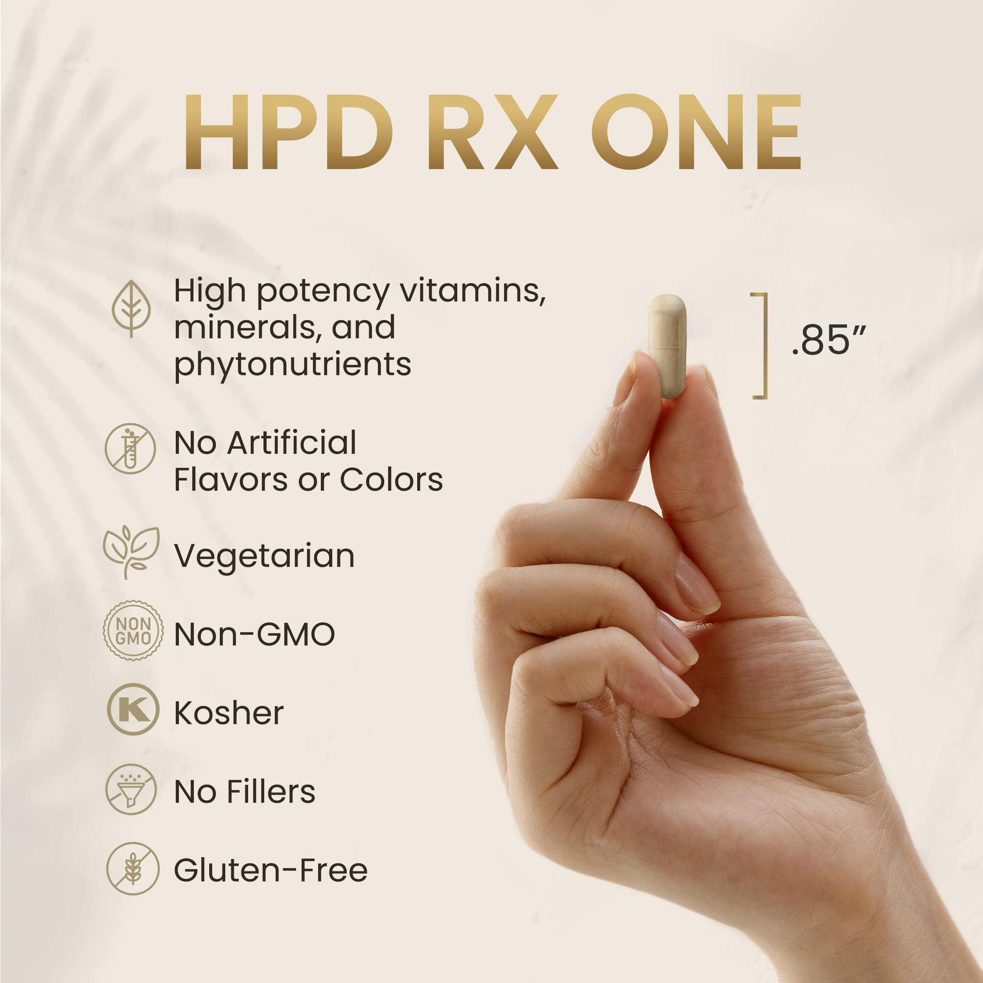 HPD Rx ONE Immunity Boost Multivitamin Supplements for Women and Men | Advanced Immunity Defense Support | Helps Immune Response | 1-Month Supply, 180 Capsules, Pack of 1 HPD Rx buy supplements Au