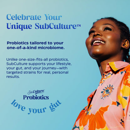 Enzymedica SubCulture Probiotic for Bloat & Digestive Health - Probiotic Supplement Capsules for Women & Men, 50 Billion CFU, Gut Health Support for Adults,