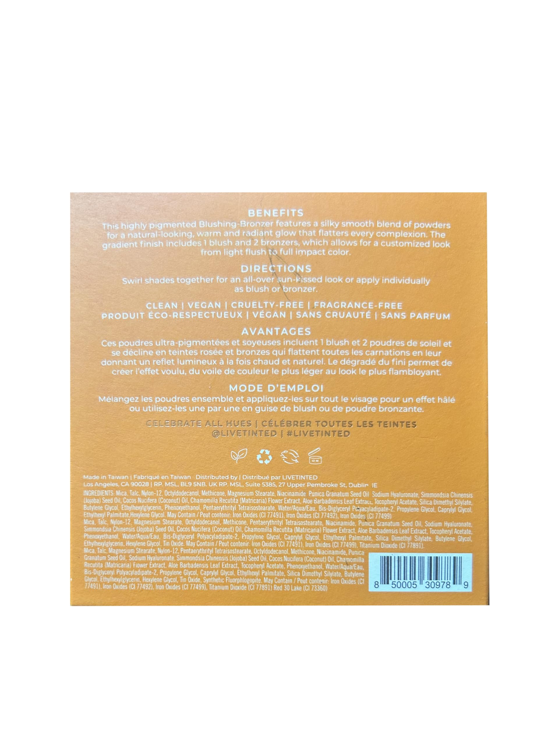 Live Tinted Huebeam Jumbo Gradient Blushing Bronzer - Lightweight, Highly-Pigmented, Buildable & Blendable - Sunkissed, Glowy, Even Toned Skin Face Blush and Bronzer - 15g / 0.5 oz Live TintedBuy Supplements Australia