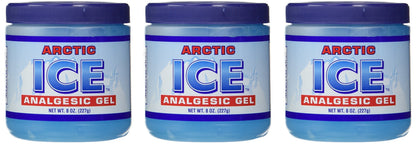 ARCTIC ICE 3 Pack (8 Oz Each) Topical Analgesic Gel for Pain Relief, Adults (Unisex) ARCTIC ICEBuy Supplements Australia