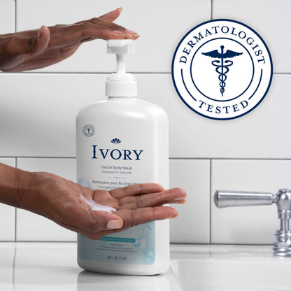 Ivory Body Wash, Designed for the Whole Family, Gentle Formula, Free of Dyes Heavy Perfumes Parabens Phthalates & Silicones
