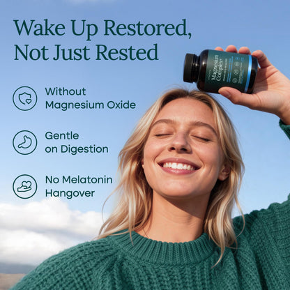 Magnesium Glycinate Complex (7-in-1) 500mg with D3 & B6 P5P - Multi-Form Blend with Glycinate, Citrate, Malate, Taurate, Gluconate, Carbonate, & Orotate