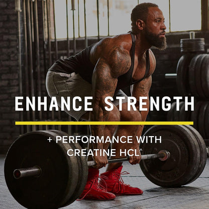 BEYOND RAW Creatine HCl Powder, Science Backed, Lab Grade, Creatine for Women & Men, Muscle Strength, Energy Production, Athletic Performance, Cognitive Support,