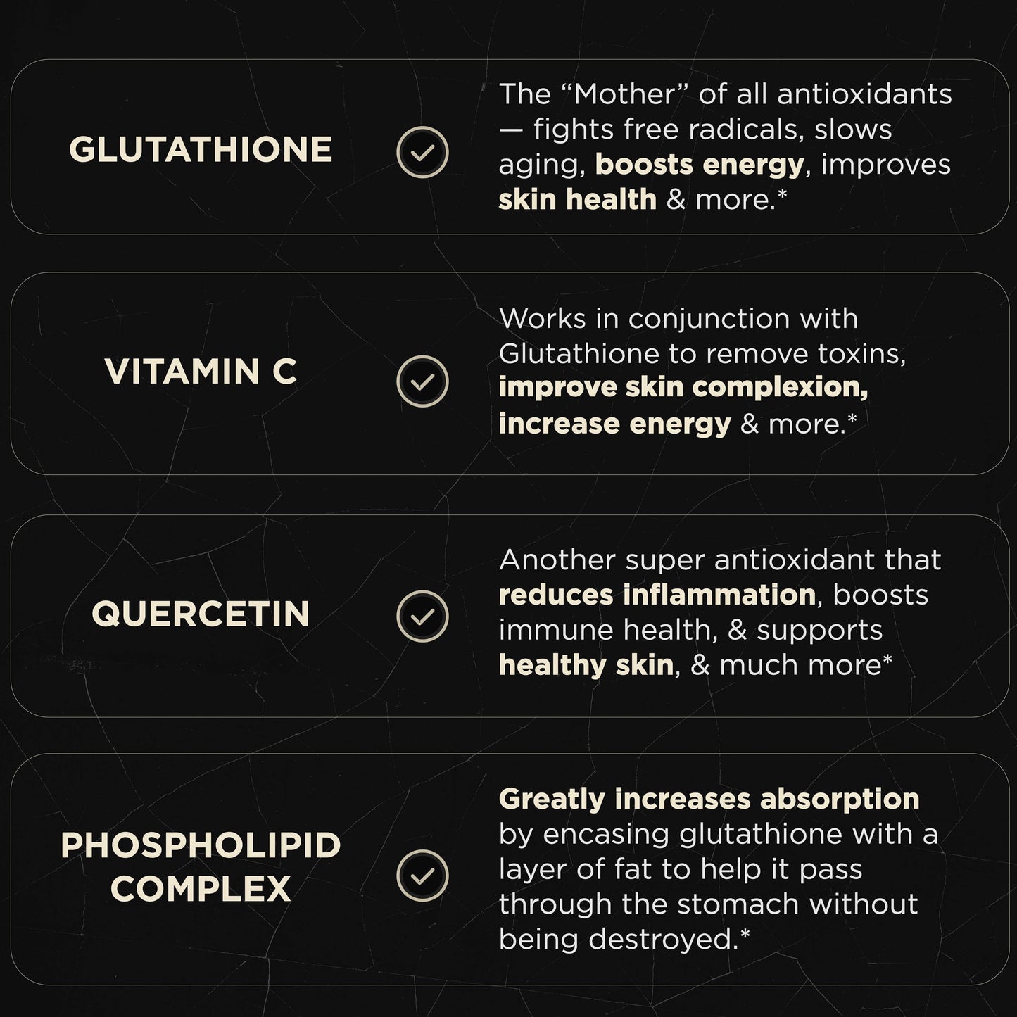 2150mg Super Liposomal Glutathione Supplement w. Vitamin C, Quercetin & Pure L Glutathione 2000mg Triple Action Formula Glutathione Liposomal Supplement