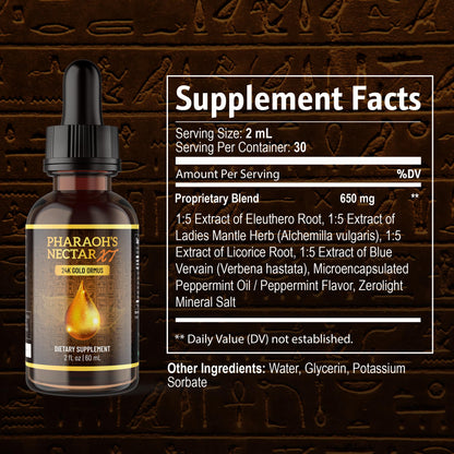 Pineal XT Gold + Pharaoh's Nectar - Pineal Gland Supplement Bundle – 24K Monoatomic Gold Ormus Drops, Pineal Gland Decalcification, Third Eye Awakening, Focus, Energy & Manifestation Nutraville buy supplements Au