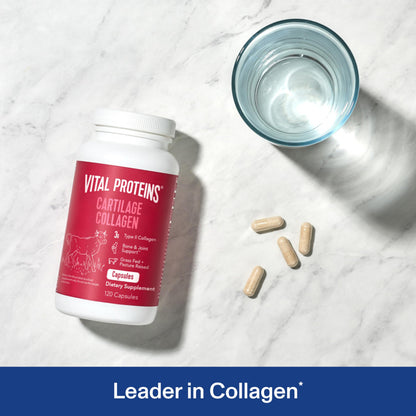 Vital Proteins Cartilage Collagen Pills, Type II Collagen & Chondroitin Sulfate Supplement for Recovery & Healthy Hair, Skin, Nails and Joints