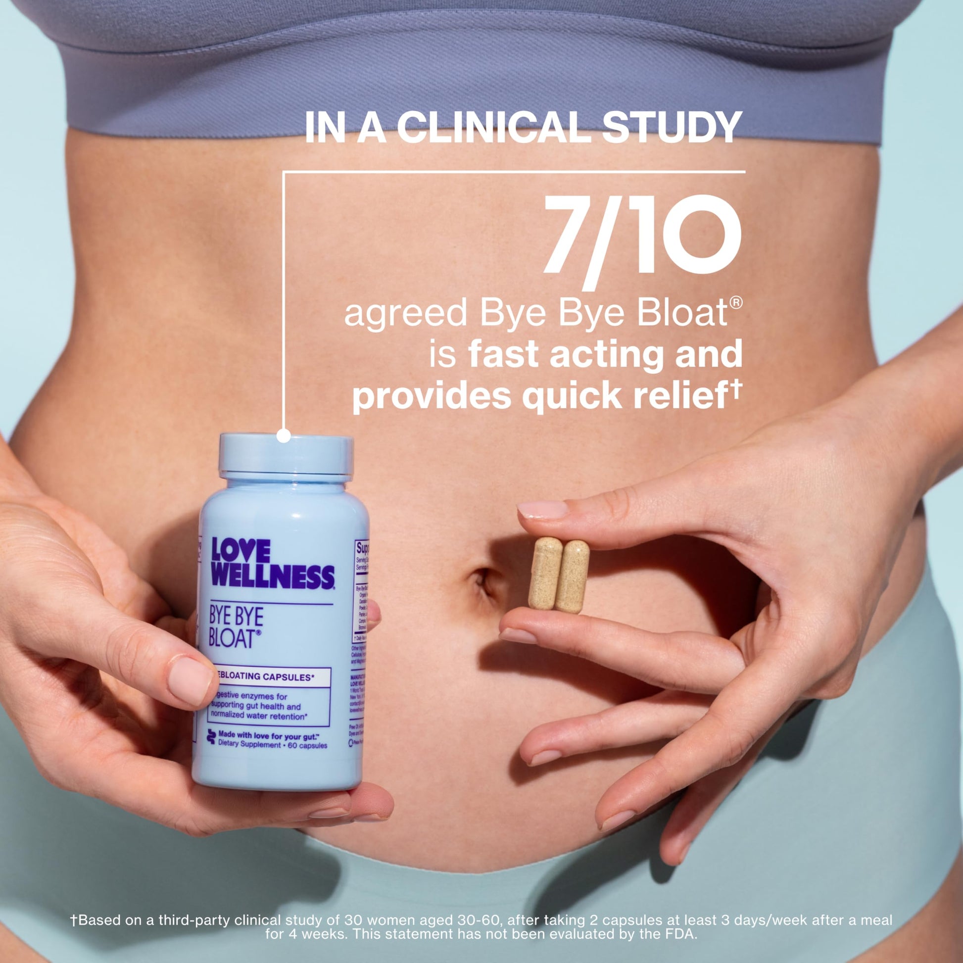 Love Wellness Bye Bye Bloat | Digestive Enzymes for Fast Acting Bloating Relief for Women | Helps Reduce Water Retention & Gas Relief | Supports Digestive Health with Fenugreek & Dandelion | 60 Count Love Wellness buy supplements Au