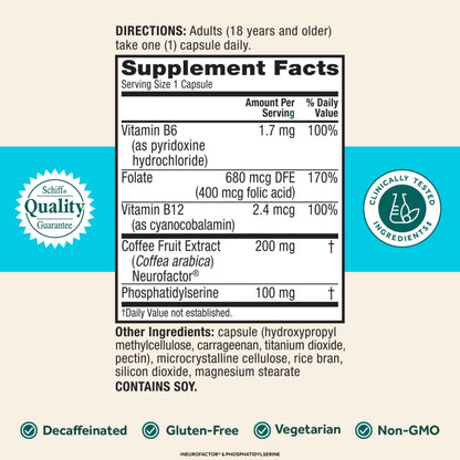 NEURIVA Plus Brain Supplement for Memory and Focus Clinically Tested Nootropics for Concentration for Mental Clarity, Cognitive Enhancement Vitamins B6, B12