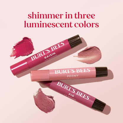 Burt's Bees Easter Basket Stuffers, Lip Shimmer Nude Collection, Tinted Lip Balm, Moisturizing for All Day Hydration with Natural Glowy Finish