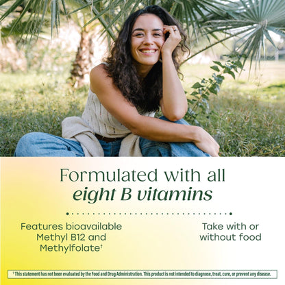 MegaFood Balanced B Complex - Vitamin B Complex for Women & Men - Vitamin B6, B12, Folate, Biotin - Cellular Energy Metabolism