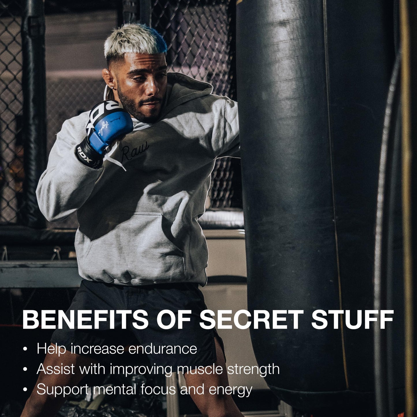 RAW Christopher's Secret Stuff Pre Workout Powder, Thavage (Tastes Like Winning) - Chris Bumstead CBUM Preworkout Supplement for Men & Women - Working Out, Hydration & Energy - 40 Servings