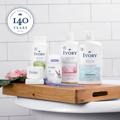 Ivory Body Wash, Designed for the Whole Family, Gentle Formula, Free of Dyes Heavy Perfumes Parabens Phthalates & Silicones