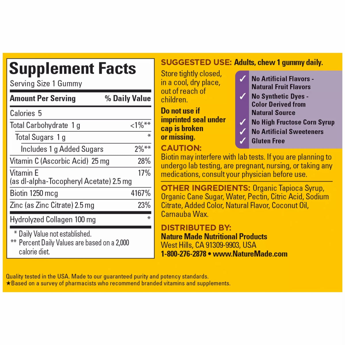 Nature Made Collagen Gummies with Vitamin C, Zinc, Biotin, Hydrolyzed Collagen Peptides for Women and Men, Healthy Skin Support Supplement, 60 Gummies, 60 Day Supply Nature Made buy supplements Au