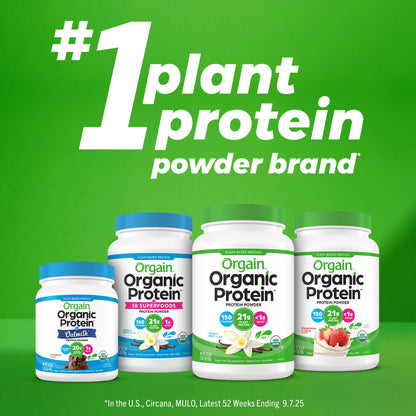 Orgain Organic Simple Vegan Protein Powder, Peanut Butter - 20g Plant Based Protein, With less Ingredients, No Artificial Sweeteners, Gluten Free, No Dairy or Lactose, 1.25 lb (Packaging May Vary)
