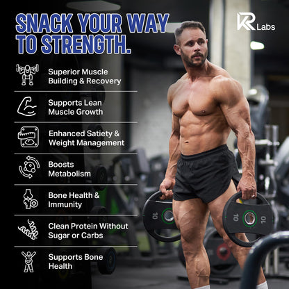 KR Labs Zero Carb 100% Pure Whey Isolate Protein Gummies | 300g Total Protein per Bag | 10g per Serving Plant Based with Vitamins for Men & Women
