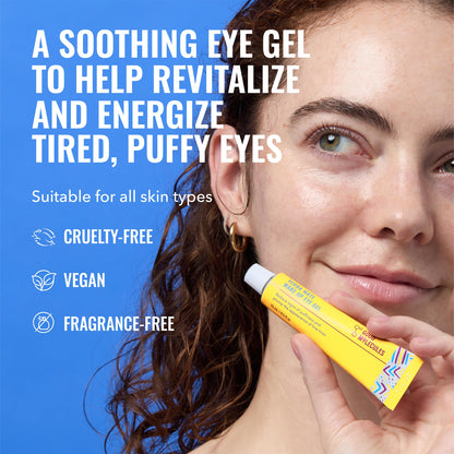 Good Molecules Yerba Mate Wake Up Eye Gel - Hydrating Under Eye Gel Cream with Hyaluronic Acid and Caffeine