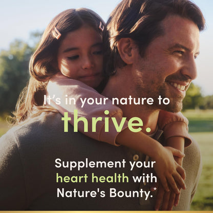 Nature's Bounty CoQ10 Gummies, Supports Heart Health, CoQ10 200mg, Peach Mango Flavor, 60 Count
