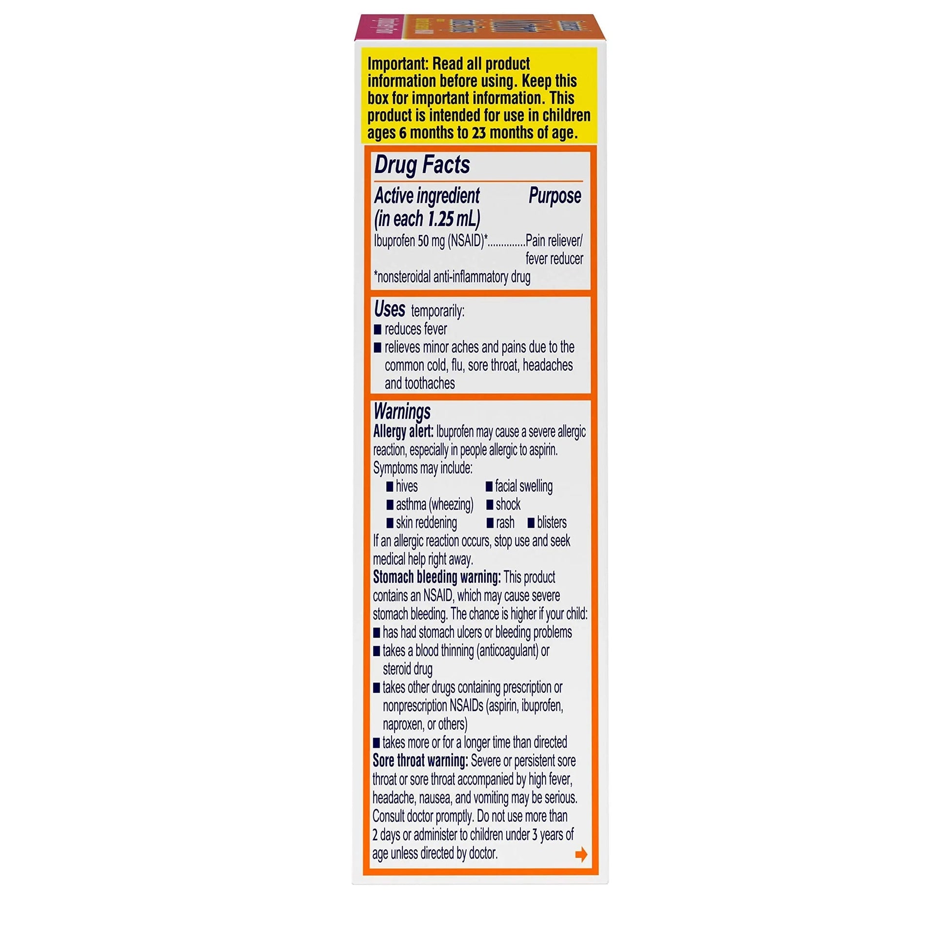 Concentrated Motrin Aspirin, 0.5 Fluid Ounce MotrinBuy Supplements Australia