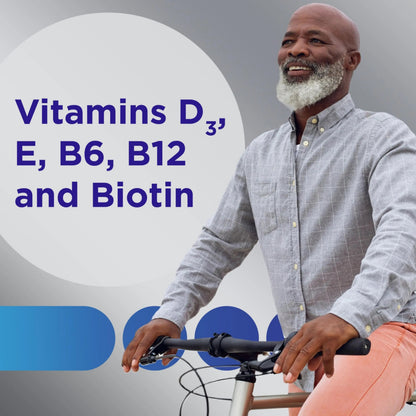 Centrum MultiGummies for Men 50 Plus, Multivitamin/Multimineral Supplement with Vitamins D3, E, B6, and B12 Centrum