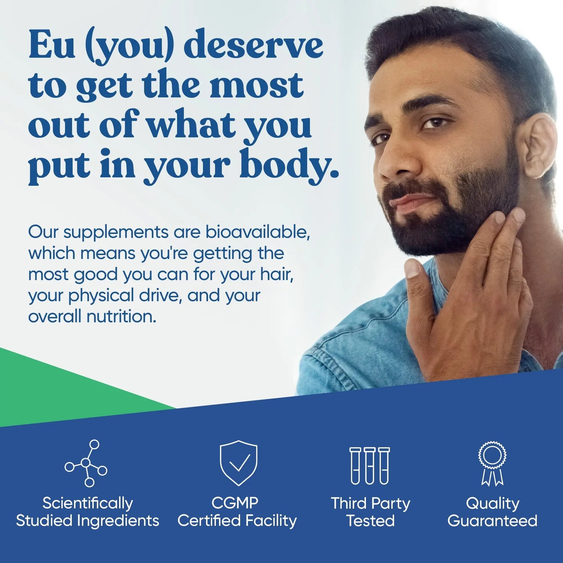 Next Gen Multi for Him Advanced Men’s Multivitamin Supplement – 26-in-1 Multiblend for Beard & Hair Growth, Men’s Reproductive Health Eu Natural