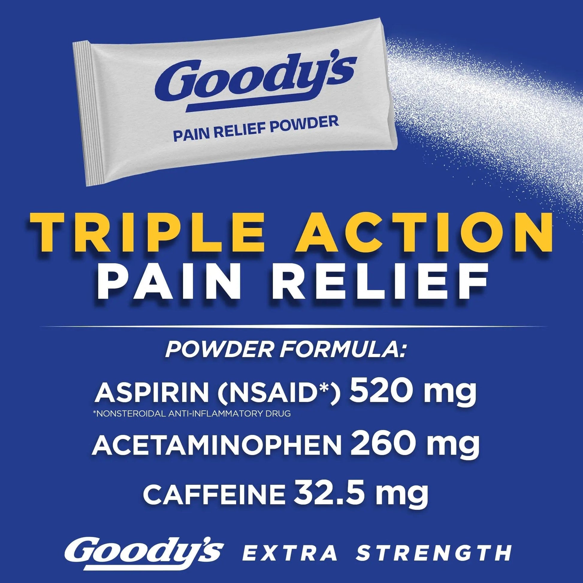Goody's Pain Relief Powders, Extra Strength Headache Powder, 50 ct (Pack of 1) Goody'sBuy Supplements Australia