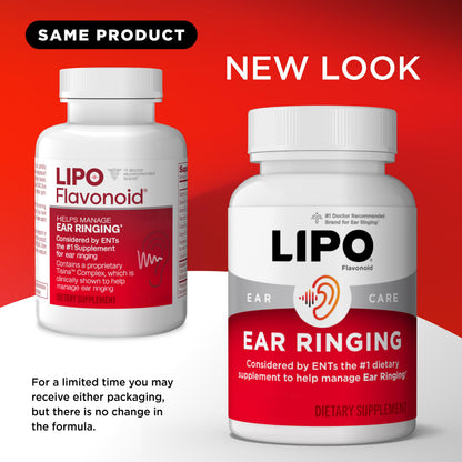 Lipo Flavonoid Ear Ringing - Doctor-Recommended for Ringing Ears – Clinically Proven Lemon Bioflavonoid Complex with Vitamins C, B1, B2, B6, B12,