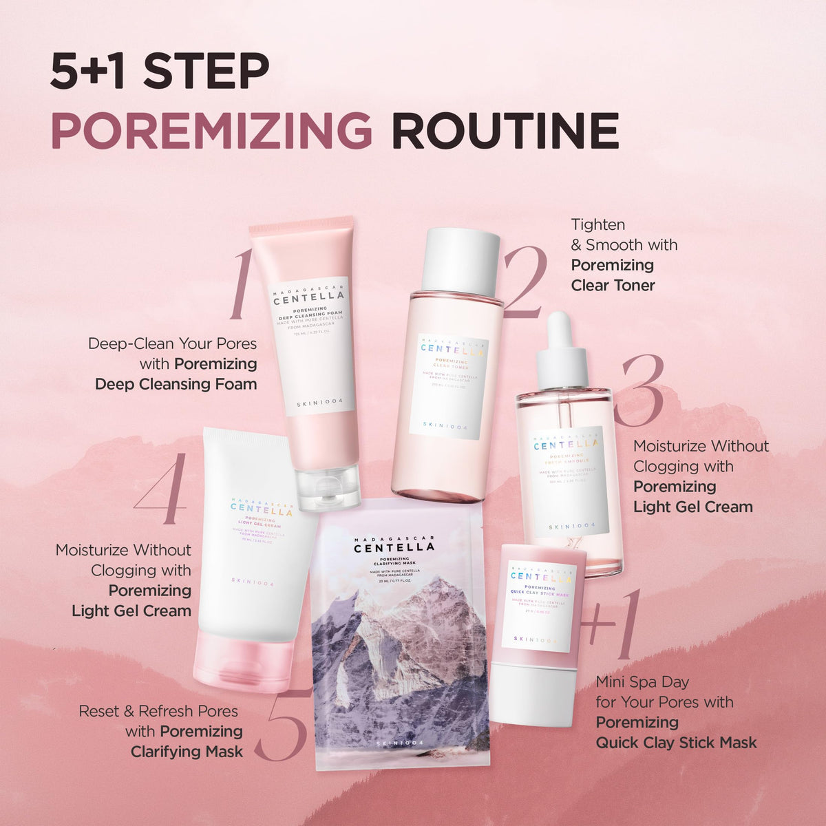 SKIN1004 Poremizing Quick Clay Stick Mask, Face Mask Skincare for Pore Minimizing, Facial Clay Mask with Centella, Pore Minimizer for Sebum Control