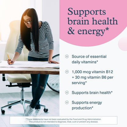 Youtheory B12B6 - Vitamin B12 & B6 - Supports Mood, Nervous System & Metabolism* - Aids Memory & Stress Management*