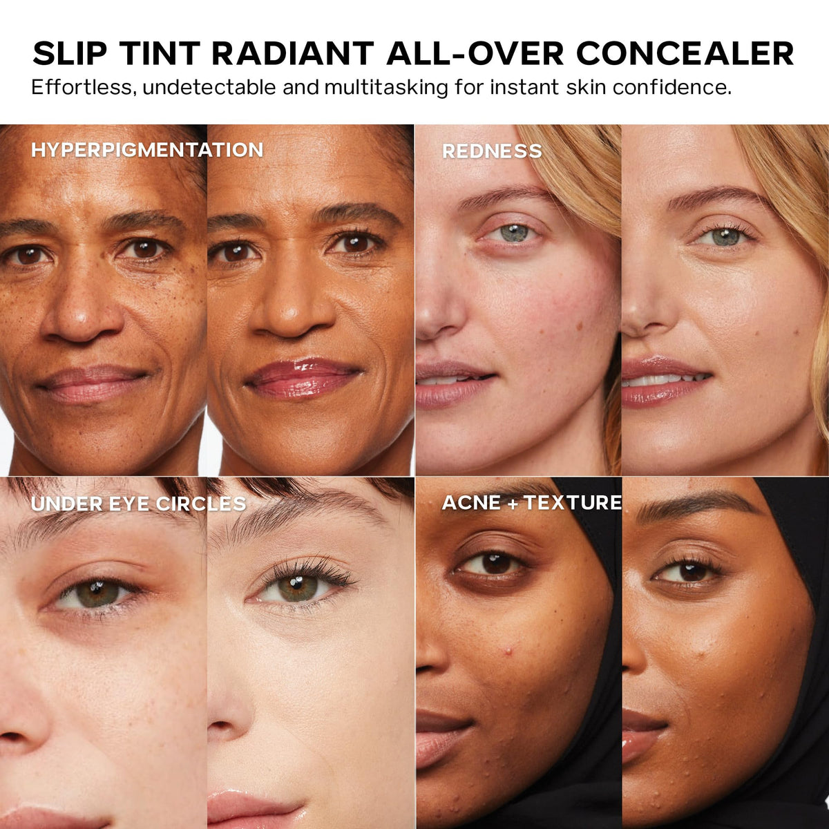 Saie Slip Tint Radiant Cream Concealer & All-Over Face Makeup - Concealer for Dark Circles, Redness & Blemishes - Lightweight Makeup Made with Hydrating Hyaluronic Acid - Shade 5 (0.17 oz) SaieBuy Supplements Australia