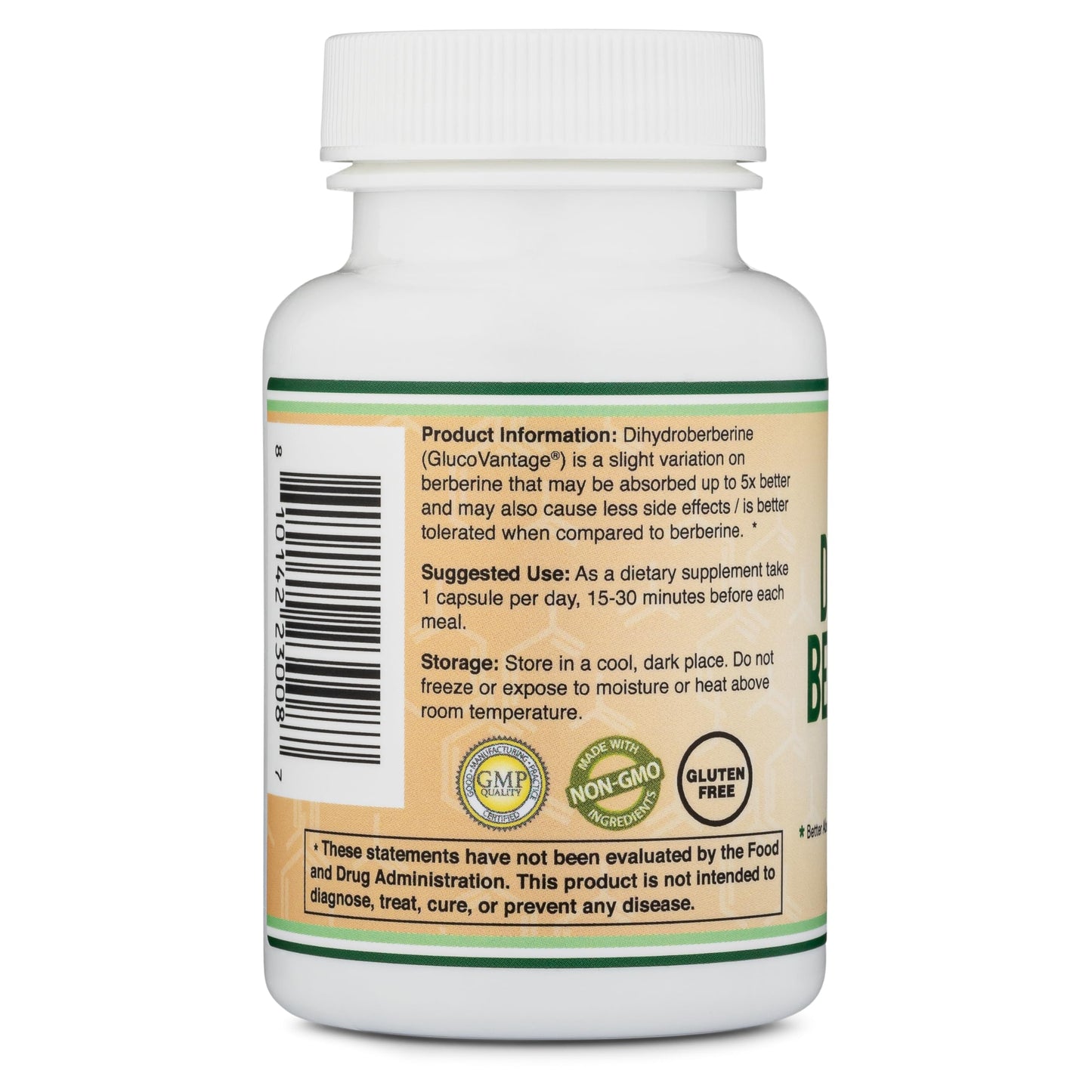 Dihydroberberine Supplement 100mg, 60 Capsules (Patented GlucoVantage Super Berberine, May be 5X More Effective Than Berberine with Less Side Effects) Third Party Tested, Vegan Safe by Double Wood Double Wood SupplementsBuy Supplements Australia