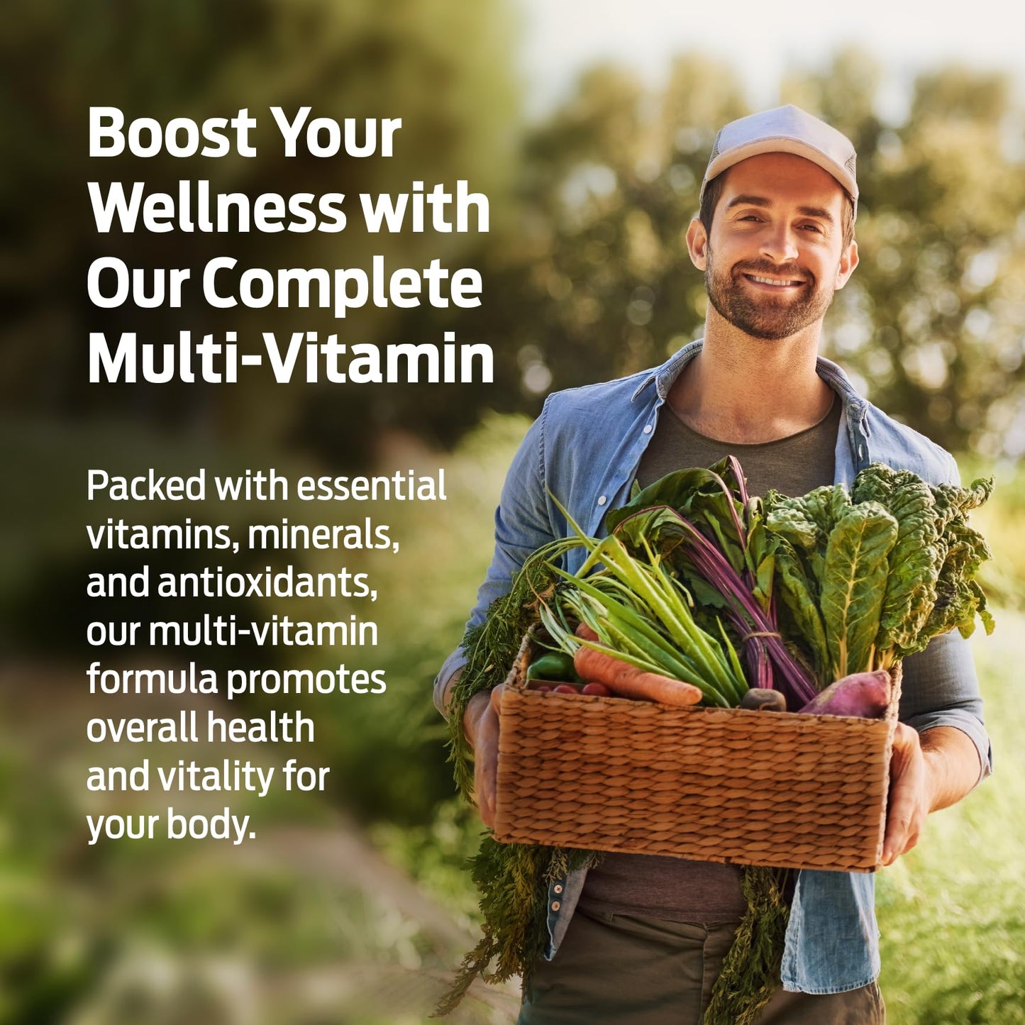ForestLeaf Daily Vitamin Multivitamin for Men, Multi-Vitamin for Men - Mens Multivitamins & Multiminerals Supplement | All Essential Vitamins Needed for Health, Longevity & Energy | 60 Veg Caps ForestLeaf buy supplements Au