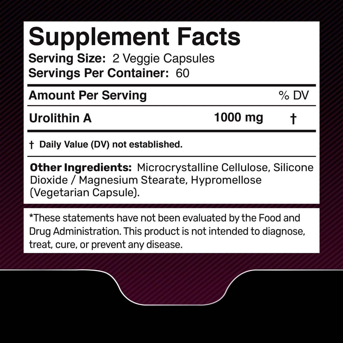 Urolithin A Supplement Capsules 1,000mg (98.9% Pure) – Advanced Urolithin A+ Formula for Cellular Renewal & Mitochondrial Support