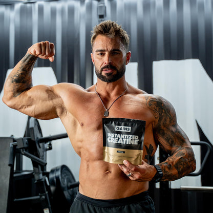 Gains in Bulk Instantized Creatine Monohydrate for Men & Women, Soluble Creatine Powder, Supports Muscle Building, Strength and Performance