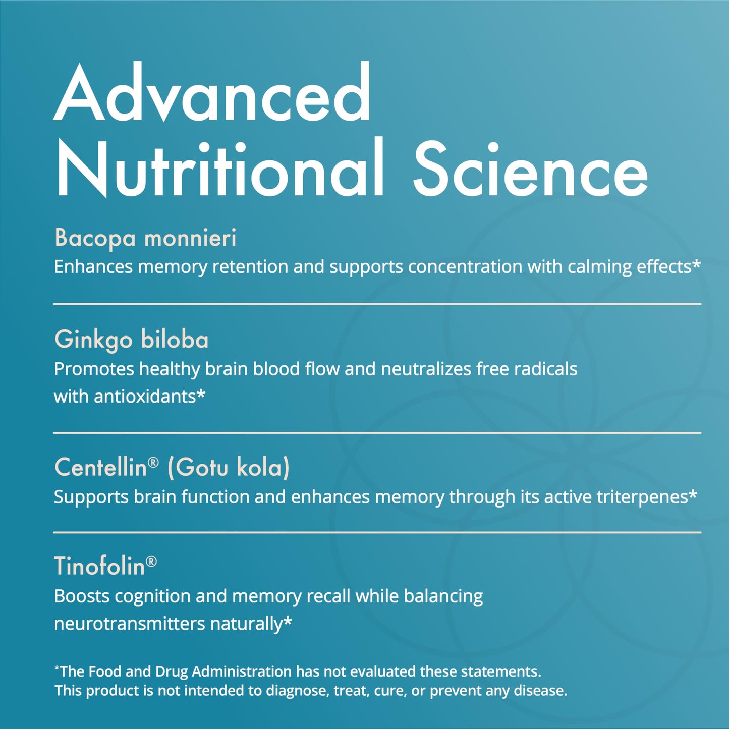 Natura Health Products Vibrant Mind - Brain Supplement for Memory and Focus* - Featuring Bacopa, Ginkgo Biloba, Centellin & Phosphatidylserine