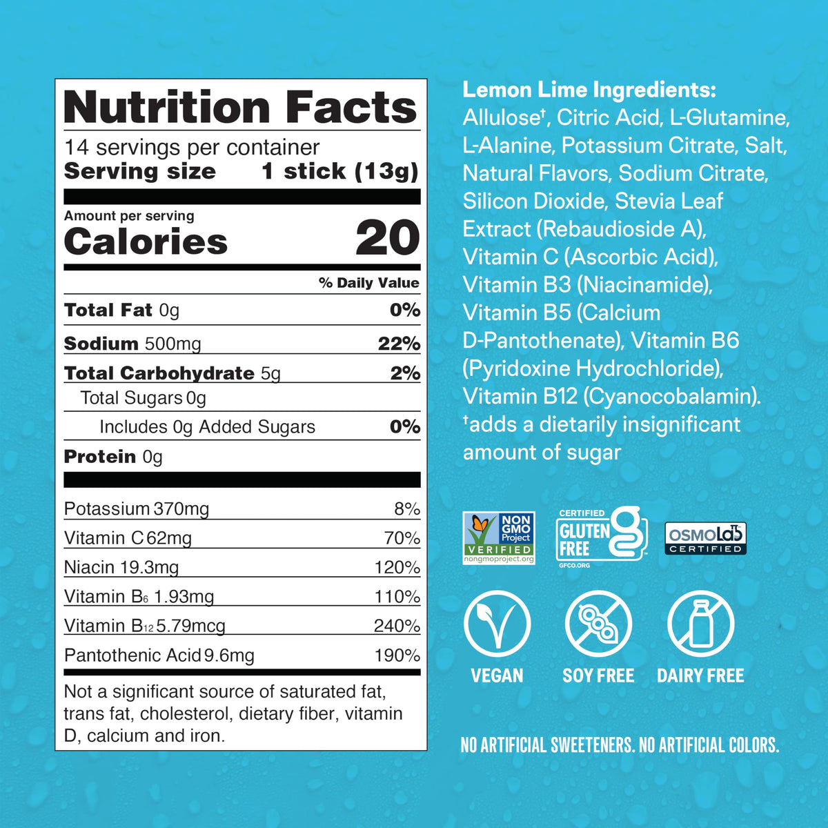 Liquid I.V.® Hydration Multiplier Sugar Free – Lemon Lime | Electrolyte Powder Drink Mix | 3 Pack (42 Servings)