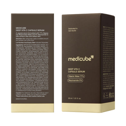 medicube Deep Vitamin C Capsule Serum | Hydrating Vitamin C Serum for Dull & Uneven-Looking Skin with Visible Concerns