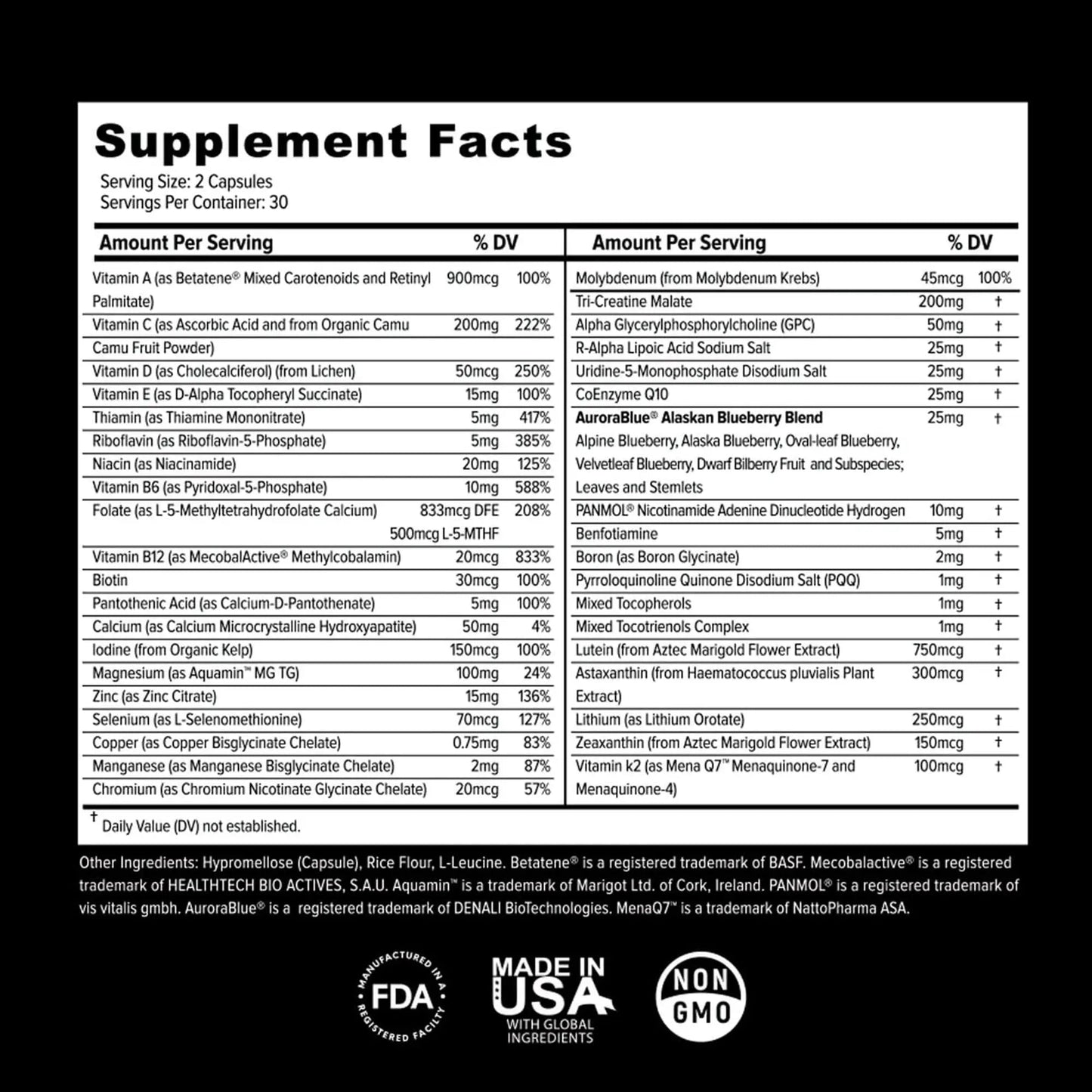 Primitive Scientific Whole Food Daily Essential Multivitamins for Adults and Seniors - 2X a Day - Vitamin A, C, D, E, B12 and Minerals Primitive Scientific