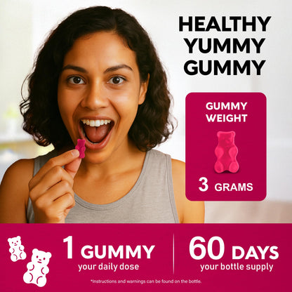 Vitamin B-Complex Gummies for Women & Men - Vitamin B12, B1, B2, B3, B5, B6, B7 & B9 - B Complex with Vitamin C & Choline - Energy, Brain & Mood