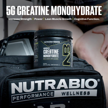 NutraBio Pure Micronized Creatine Monohydrate Powder Supplement, Unflavored, (150 g) - Supports Bulk Muscle Energy, Recovery, and Strength - HPLC Tested Creatine Powder Supplement for Men and Women