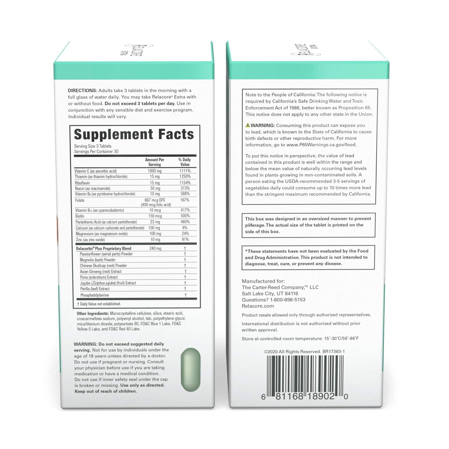 Relacore Extra Maximum Strength - Cortisol Supplements for Women - Reduce Cortisol Related Belly Fat - Stress Relief Supplement - Calm Mind