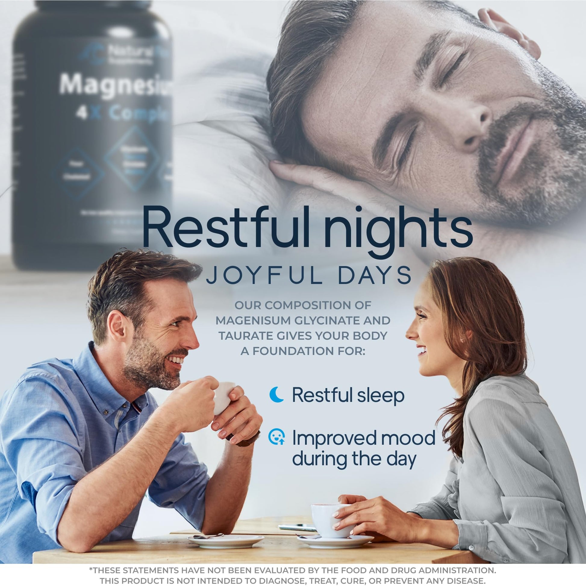 Natural Flow 4X Magnesium Supplement, Magnesium Glycinate, Taurate, Malate, Orotate Complex, Calm Sleep and Cramp Support Blend, No Mag Citrate or Oxide, 120 Capsules Natural Flow Supplements buy supplements Au