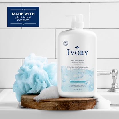 Ivory Body Wash, Designed for the Whole Family, Gentle Formula, Free of Dyes Heavy Perfumes Parabens Phthalates & Silicones
