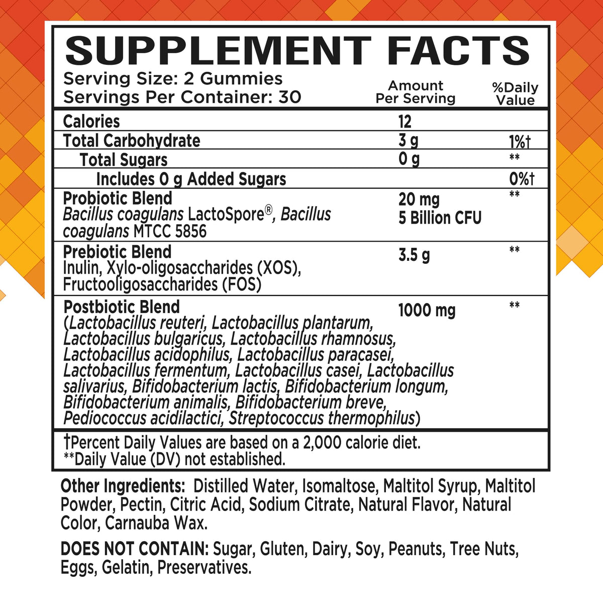 NutraPep Prebiotic Probiotic & Postbiotic Gummies for Women Men & Kids Children - High Potency 5 Billion CFU - Sugar-Free & Gluten 60 Count (Pack of 2)
