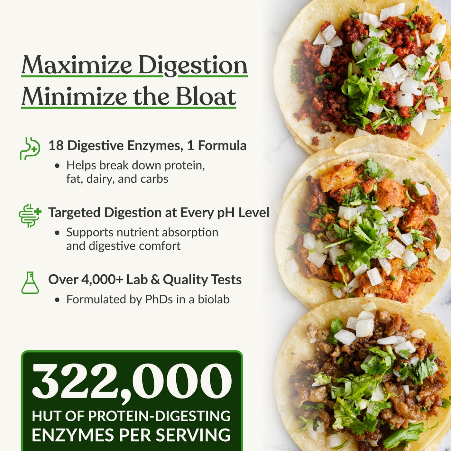 BIOptimizers MassZymes - Complete Digestive Enzymes Supplement for Gut Health - Bloating Relief for Men and Women