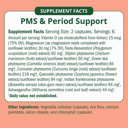 Semaine PMS & Period Relief - Menstrual Cramp Relief: No More Period Cramps, Mood Swings, or Bloating. PMS Supplement for Happy Hormones and Period Relief. (12 Count) SemaineBuy Supplements Australia