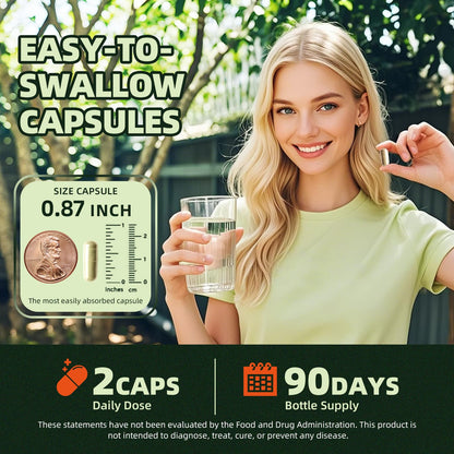 GREENPEOPLE Whole-Leaf Moringa Capsules 1500mg - High Potency 10:1 Moringa Oleifera Leaf Extract - Natural Green Superfood for Energy & Immune Support