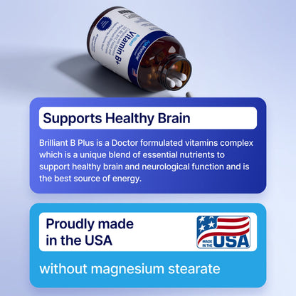 AgeImmune Vitamin B Complex with Vitamin D3 B12 B6 Magnesium Bisglycinate and Folate as Methylfolate - Doctor Formulated Methylated B Complex Supplement