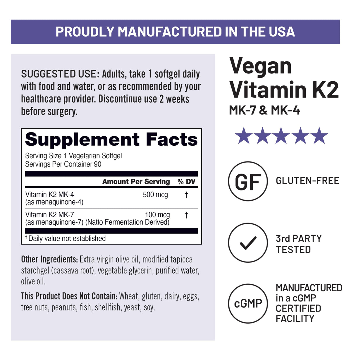 NatureWise Vitamin K2 600mcg Supplement with MK-7 100mcg & MK-4 500mcg - Enhanced Bioavailable Formula - K Complex for Bone and Heart Health